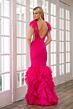 Ava Presley 39312 Sheer Side Ruffle Skirt Dress