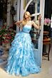 Ava Presley 39555 Ruffle Skirt Strapless Dress