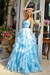 Ava Presley 39555 Ruffle Skirt Strapless Dress