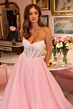 Ava Presley 29226 Illusion Bodice Pearl-Beaded Dress