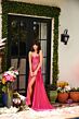Ava Presley 29240 Side Streamer Plunging Sweetheart Neck Dress