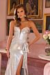 Ava Presley 29257 Sweetheart Neck Corset Bodice Metallic Dress