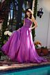 Ava Presley 29258 Beaded Bodice One-Shoulder Dress