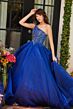Ava Presley 29258 Beaded Bodice One-Shoulder Dress
