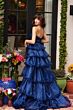Ava Presley 29543 Front Cutout Tiered Skirt Dress