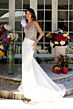 Ava Presley 39558 Ruffle Shoulder Sheer Embellished Bodice Dress