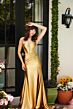 Ava Presley 40011 Plunging Neck Illusion Sides Dress