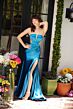 Ava Presley 40011 Plunging Neck Illusion Sides Dress