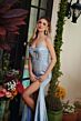 Ava Presley 40012 Front Cutout High Slit Beaded Dress