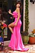 Ava Presley 40020 Ruffle Bodice High Slit Dress