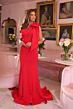 Ava Presley 40023 Shoulder Bow Asymmetric Neck Dress