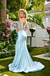 Ava Presley 40031 Embellished Corset One Shoulder Dress