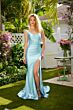 Ava Presley 40031 Embellished Corset One Shoulder Dress