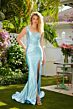 Ava Presley 40031 Embellished Corset One Shoulder Dress