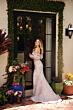 Ava Presley 40033 Removable Sleeve Strapless Brocade Dress