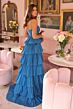 Ava Presley 40046 Tiered Skirt Empire Silhouette Dress