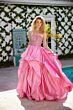 Ava Presley 40054 Beaded Bodice Flounce Skirt Strappy Dress