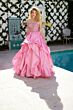 Ava Presley 40054 Beaded Bodice Flounce Skirt Strappy Dress