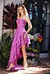 Ava Presley 40055 Asymmetric Hem Sweetheart Neck Dress