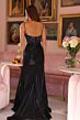 Ava Presley 40057 Beaded Corset Bodice Ruched Slit Dress