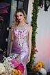 Ava Presley 40057 Beaded Corset Bodice Ruched Slit Dress