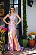 Ava Presley 40057 Beaded Corset Bodice Ruched Slit Dress