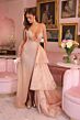 Ava Presley 40064 Plunging Halter Neck Side Drape Dress