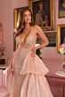 Ava Presley 40064 Plunging Halter Neck Side Drape Dress