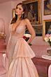 Ava Presley 40064 Plunging Halter Neck Side Drape Dress
