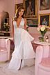 Ava Presley 40064 Plunging Halter Neck Side Drape Dress