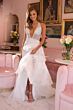 Ava Presley 40064 Plunging Halter Neck Side Drape Dress
