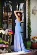 Ava Presley 40073 Ruched Bodice High Slit Mermaid Dress