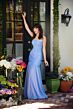 Ava Presley 40073 Ruched Bodice High Slit Mermaid Dress