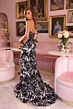 Ava Presley 40077 Side Cutout Strapless Sequin Dress