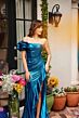 Ava Presley 40082 One-Shoulder Ruffle Slit Metallic Dress