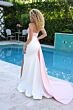Ava Presley 40085 High Slit Strapless Side Streamer Dress