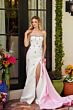 Ava Presley 40088 Sweetheart Neck Satin Overskirt Dress
