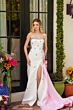 Ava Presley 40088 Sweetheart Neck Satin Overskirt Dress