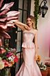 Ava Presley 40092 Strapless Peplum Trumpet Silhouette Dress