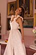 Ava Presley 40095 A-Line Brocade Ruffle Strap Dress