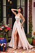 Ava Presley 40097 Floral Waist A-Line Brocade Dress