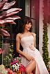 Ava Presley 40097 Floral Waist A-Line Brocade Dress