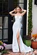 Ava Presley 40098 Sweetheart Neck Ruffle Derriere Dress