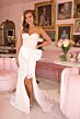 Ava Presley 40099 Sweetheart Neck Bow Waist Brocade Dress