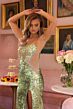 Ava Presley 40112 Strapless Sequin Illusion Sides Dress