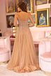 Ava Presley 40113 Strappy Back Beaded Illusion Corset Dress