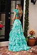 Ava Presley 40117 Ruffle Shoulder Cutout Bodice A-Line Dress