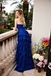 Ava Presley 40118 Ruched Bodice Ruffle Skirt Chiffon Dress