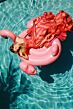 Ava Presley 40119 Ruffle Mermaid Skirt Pleated Stripe Dress