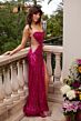 Ava Presley 40121 Illusion Side Strapless Sequin Dress